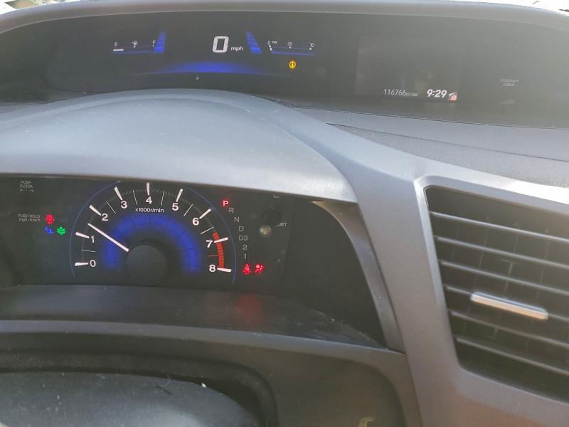 Photo 9 from auction – 2012 HONDA CIVIC LX with VIN 19XFB2F5XCE033862