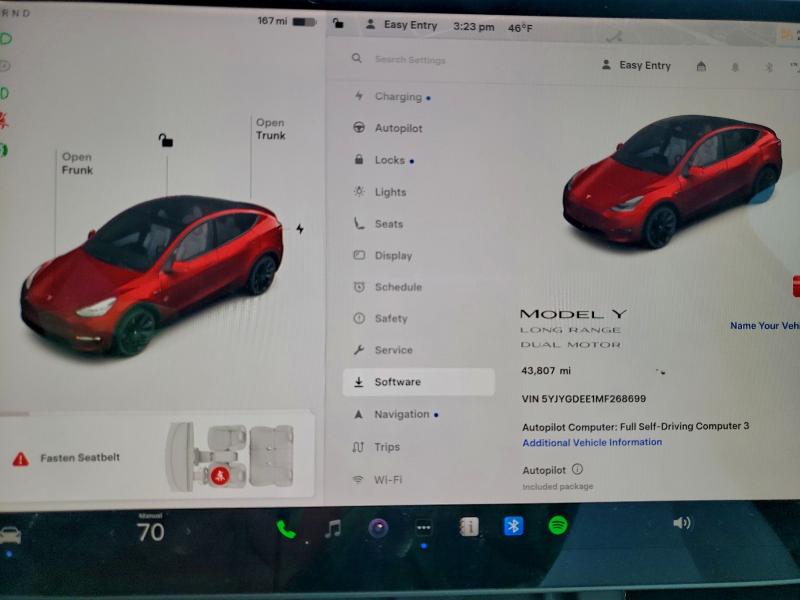 Photo 9 from auction – 2021 TESLA MODEL Y with VIN 5YJYGDEE1MF268699