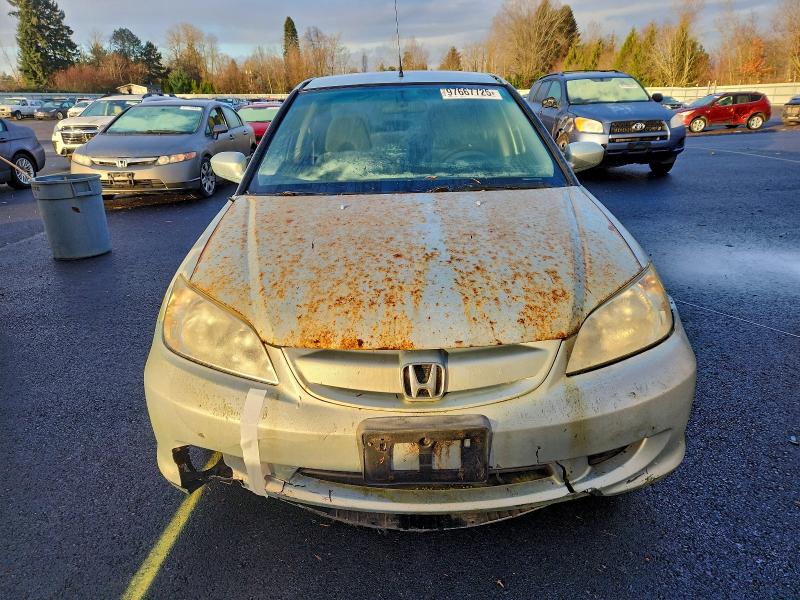 Photo 5 from auction – 2004 HONDA CIVIC HYBR with VIN JHMES95604S013213
