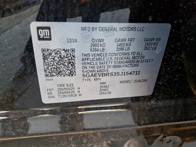 Photo 14 from auction – 2025 BUICK ENCLAVE SP with VIN 5GAEVBRS3SJ154711