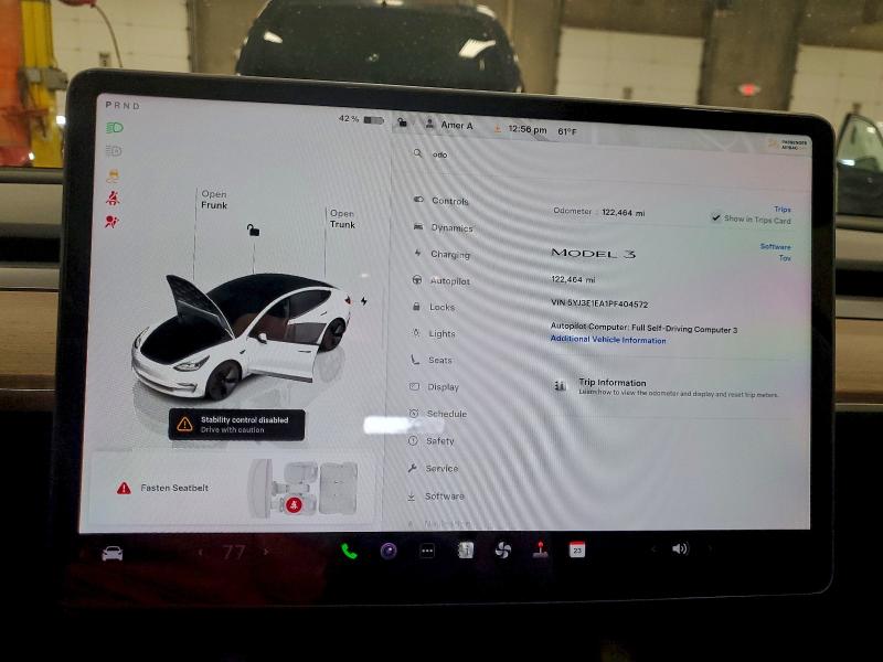 Photo 9 from auction – 2023 TESLA MODEL 3 with VIN 5YJ3E1EA1PF404572
