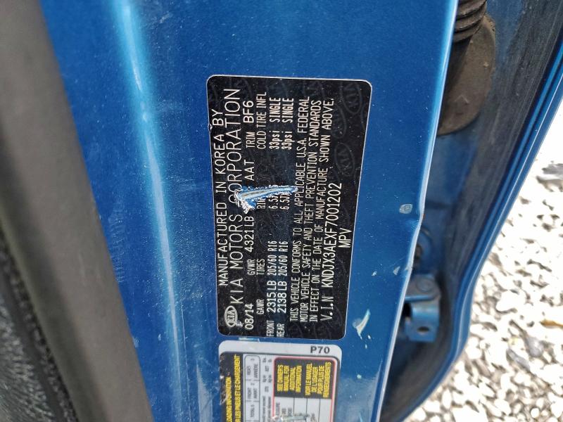 Photo 14 from auction – 2015 KIA SOUL EV with VIN KNDJX3AEXF7001202