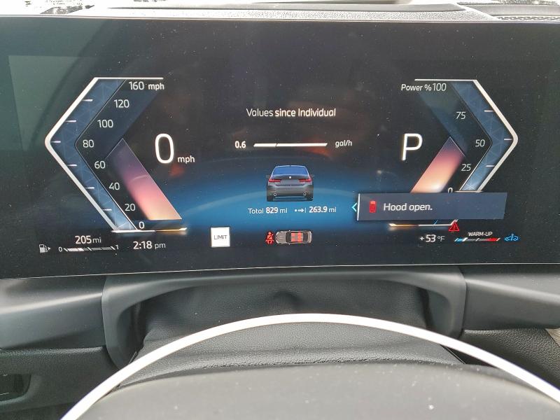 Photo 9 from auction – 2025 BMW 330I with VIN 3MW69CW0XS8F69274