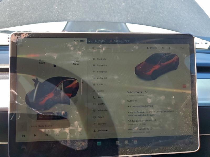 Photo 9 from auction – 2024 TESLA MODEL Y with VIN 7SAYGDED0RF196783