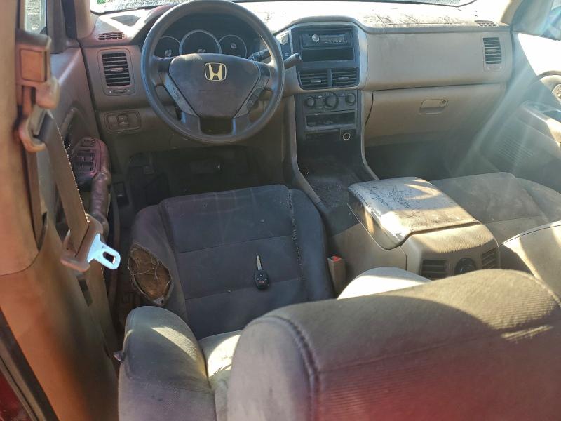 Photo 8 from auction – 2006 HONDA PILOT LX with VIN 5FNYF281X6B027209
