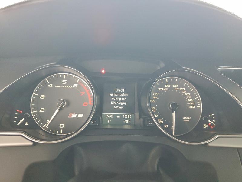 Photo 9 from auction – 2013 AUDI S5 PREMIUM with VIN WAUCGAFHXDN010942