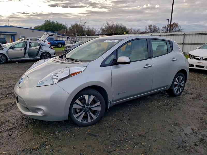 NISSAN LEAF S 2017 with VIN 1N4BZ0CP4HC302897 - Photo from auction