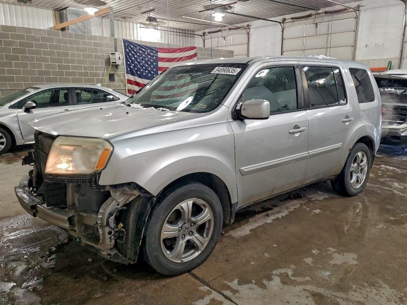 HONDA PILOT EXL 2013 with VIN 5FNYF4H52DB071992 - Photo from auction