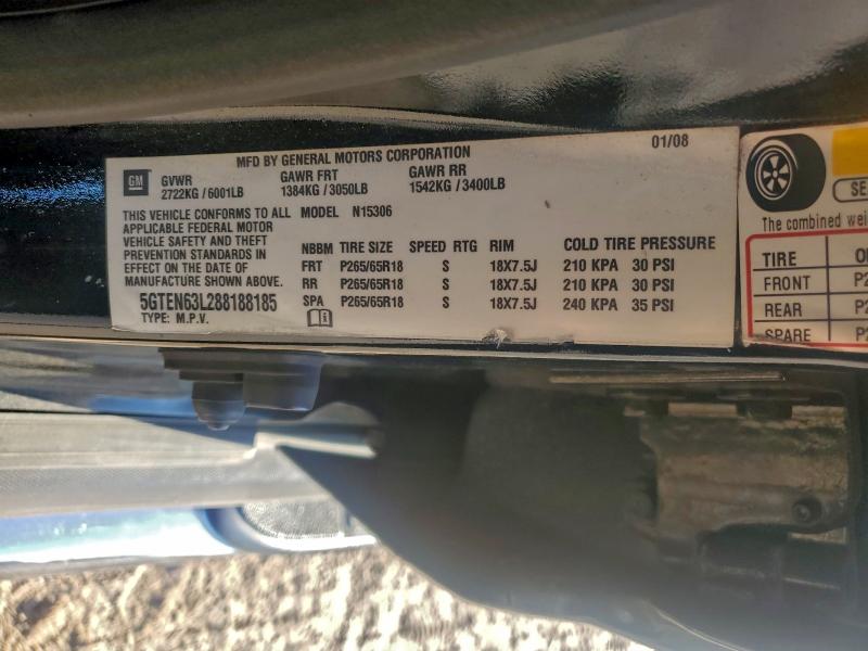 Photo 14 from auction – 2008 HUMMER H3 ALPHA with VIN 5GTEN63L288188185