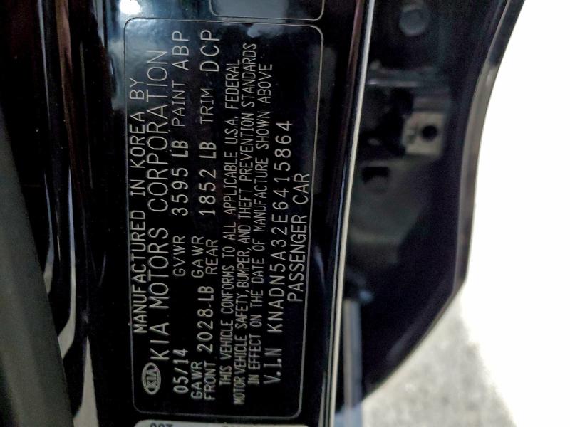 Photo 14 from auction – 2014 KIA RIO EX with VIN KNADN5A32E6415864