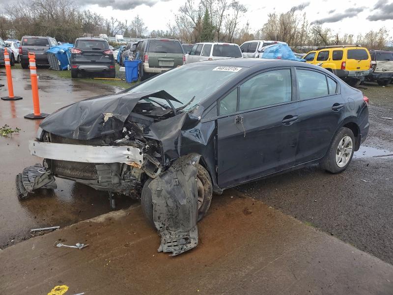 HONDA CIVIC LX 2013 with VIN 19XFB2F5XDE207480 - Photo from auction
