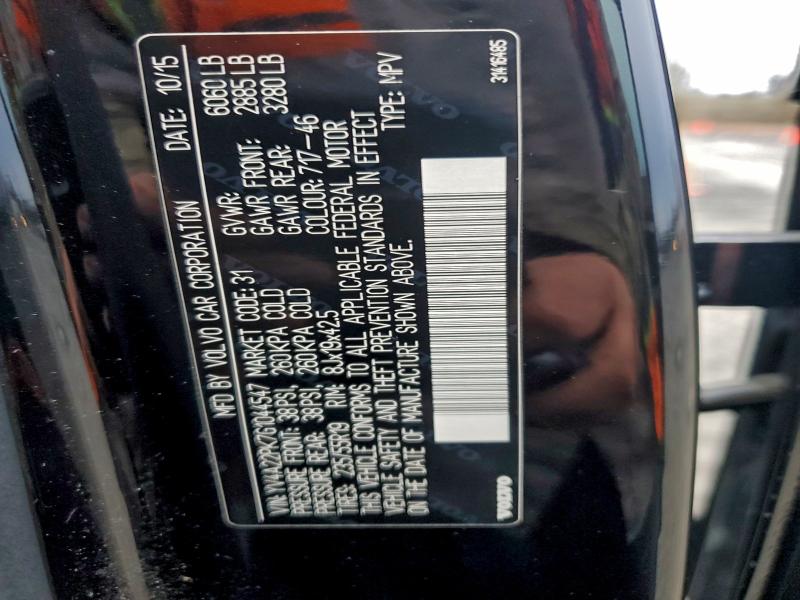 Photo 14 from auction – 2016 VOLVO XC90 T6 with VIN YV4A22PK7G1044547