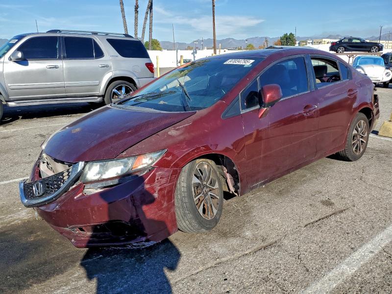 HONDA CIVIC EXL 2013 with VIN 19XFB2F95DE250885 - Photo from auction