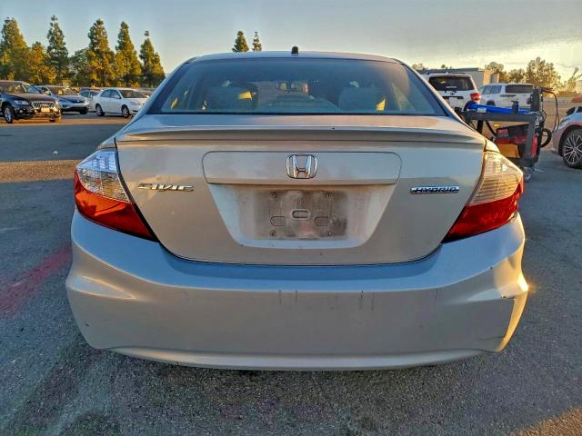 Photo 6 from auction – 2012 HONDA CIVIC HYBR with VIN JHMFB4F38CS008271