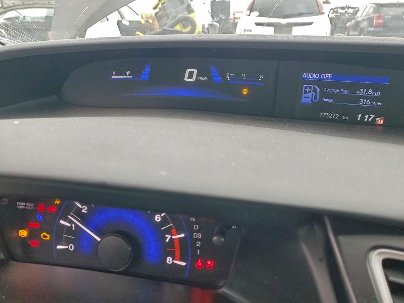 Photo 9 from auction – 2013 HONDA CIVIC LX with VIN 19XFB2F5XDE209360
