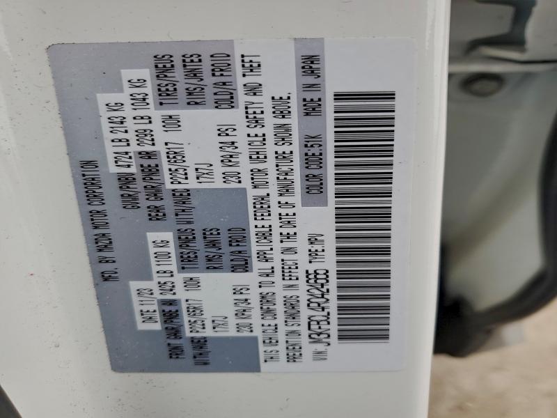 Photo 14 from auction – 2024 MAZDA CX-5 PREFE with VIN JM3KFBCL4R0424665