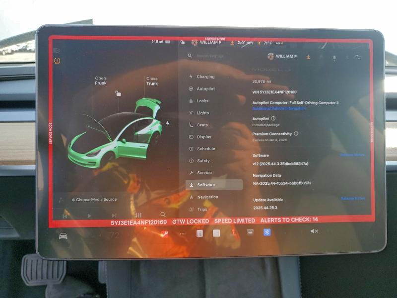 Photo 9 from auction – 2022 TESLA MODEL 3 with VIN 5YJ3E1EA4NF120169
