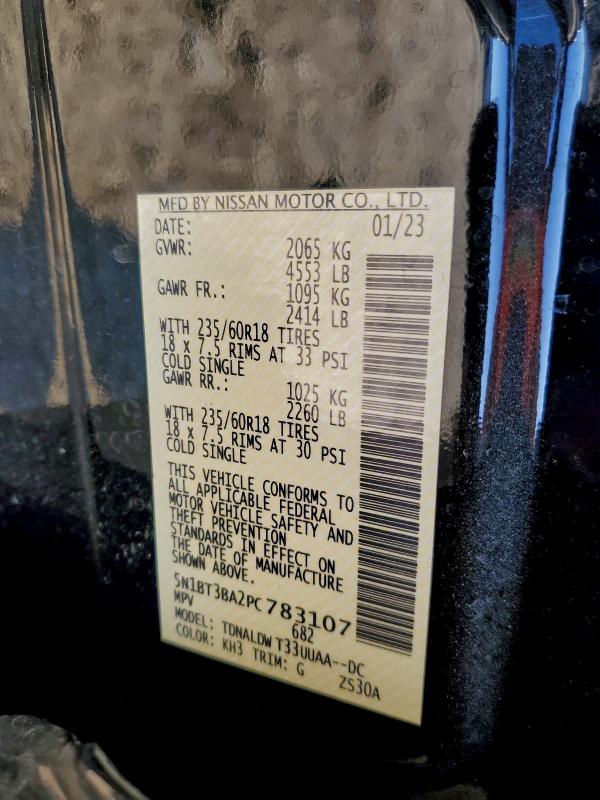 Photo 14 from auction – 2023 NISSAN ROGUE SV with VIN 5N1BT3BA2PC783107