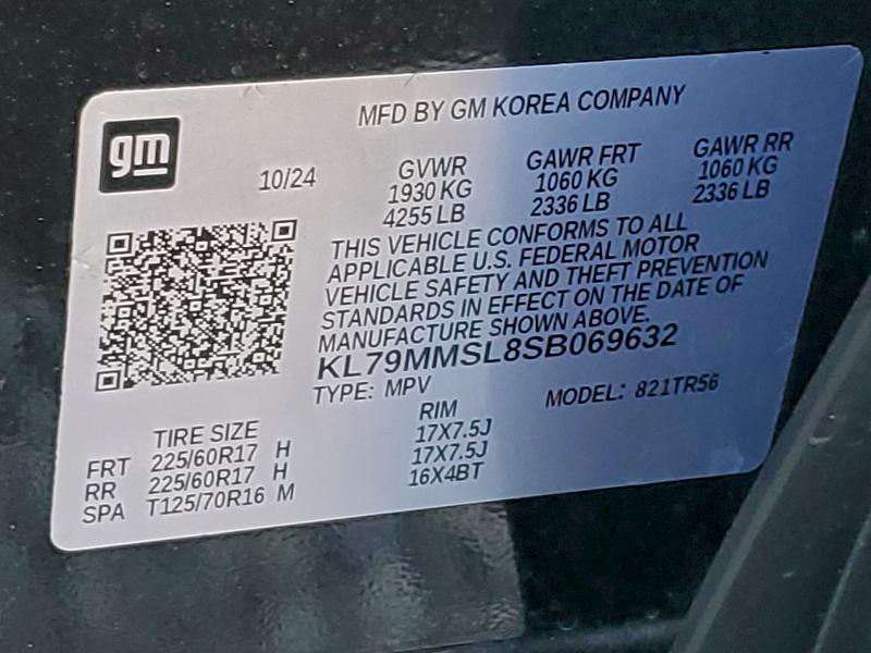 Photo 14 from auction – 2025 CHEVROLET TRAILBLAZE with VIN KL79MMSL8SB069632