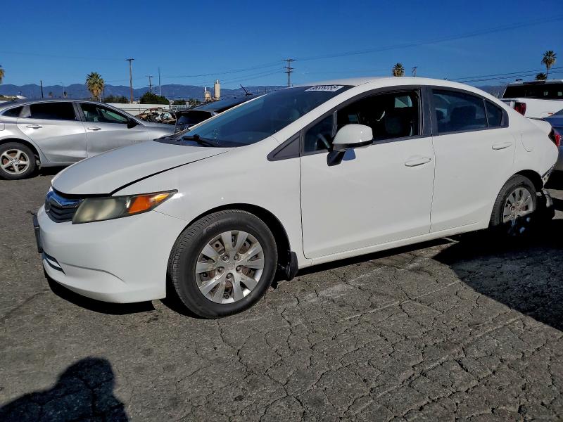 HONDA CIVIC LX 2012 with VIN 2HGFB2F56CH582254 - Photo from auction