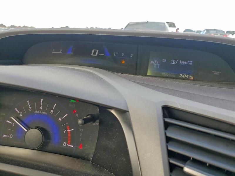 Photo 9 from auction – 2012 HONDA CIVIC LX with VIN 19XFB2F56CE391427