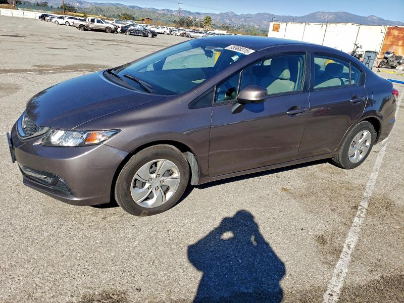 HONDA CIVIC LX 2013 with VIN 19XFB2F52DE201060 - Photo from auction