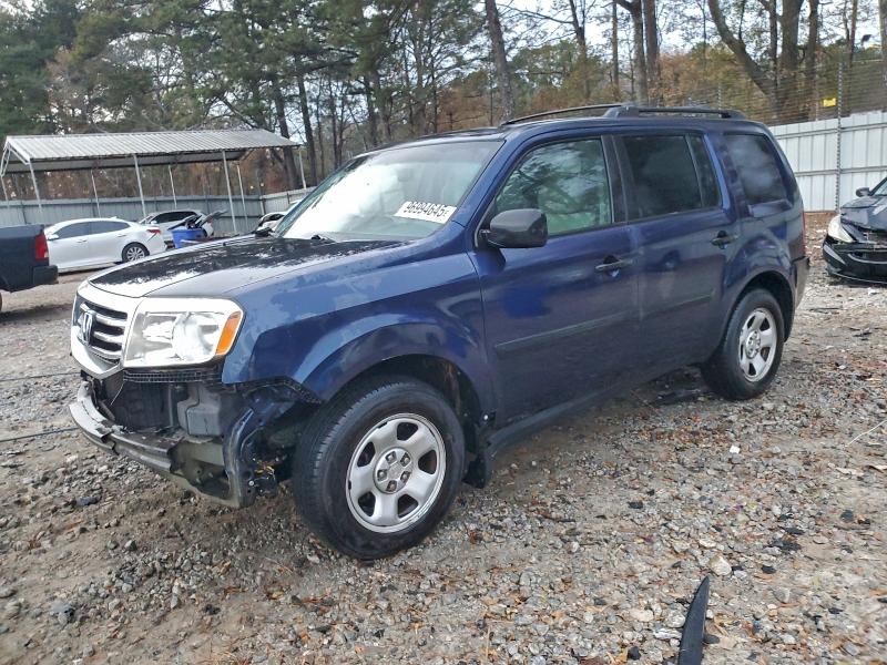 HONDA PILOT LX 2013 with VIN 5FNYF3H29DB018660 - Photo from auction