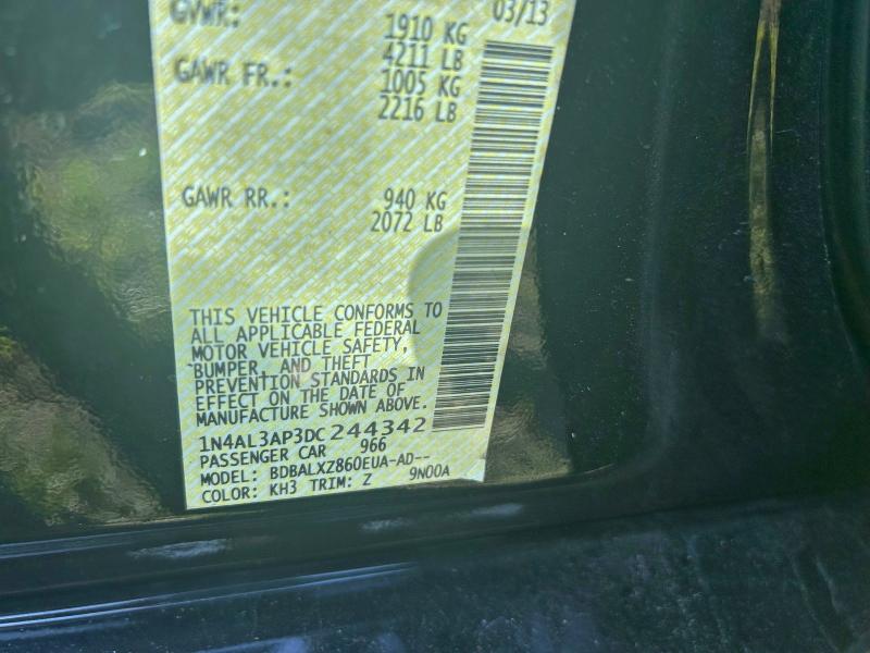 Photo 10 from auction – 2013 NISSAN ALTIMA 2.5 with VIN 1N4AL3AP3DC244342