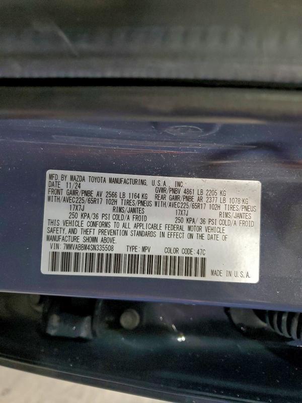 Photo 14 from auction – 2025 MAZDA CX-50 PREF with VIN 7MMVABBM4SN335508