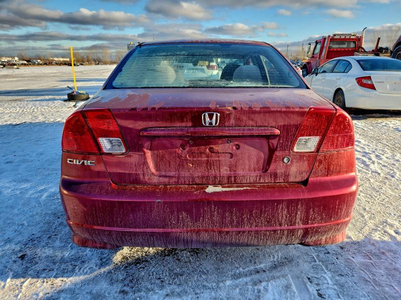Photo 6 from auction – 2005 HONDA CIVIC DX V with VIN 2HGES16355H033443
