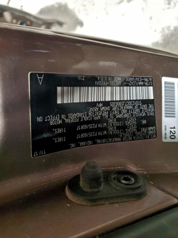 Photo 14 from auction – 2018 TOYOTA SIENNA XLE with VIN 5TDYZ3DC7JS906305