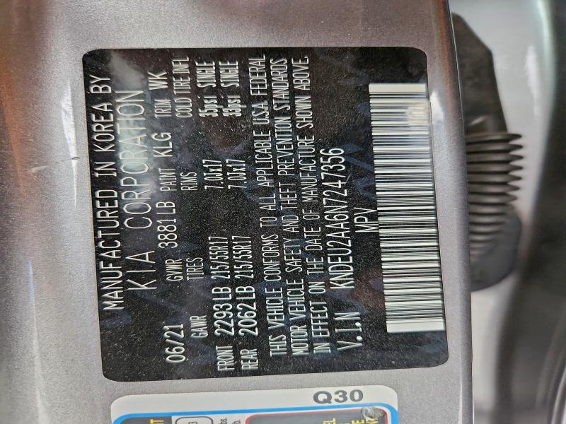 Photo 14 from auction – 2022 KIA SELTOS with VIN KNDEU2AA6N7247356