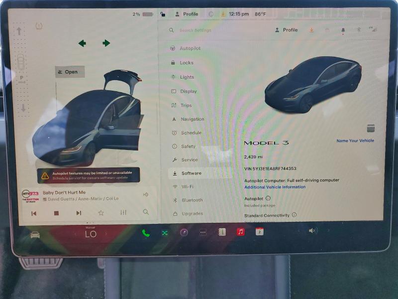 Photo 9 from auction – 2024 TESLA MODEL 3 with VIN 5YJ3E1EA8RF744353