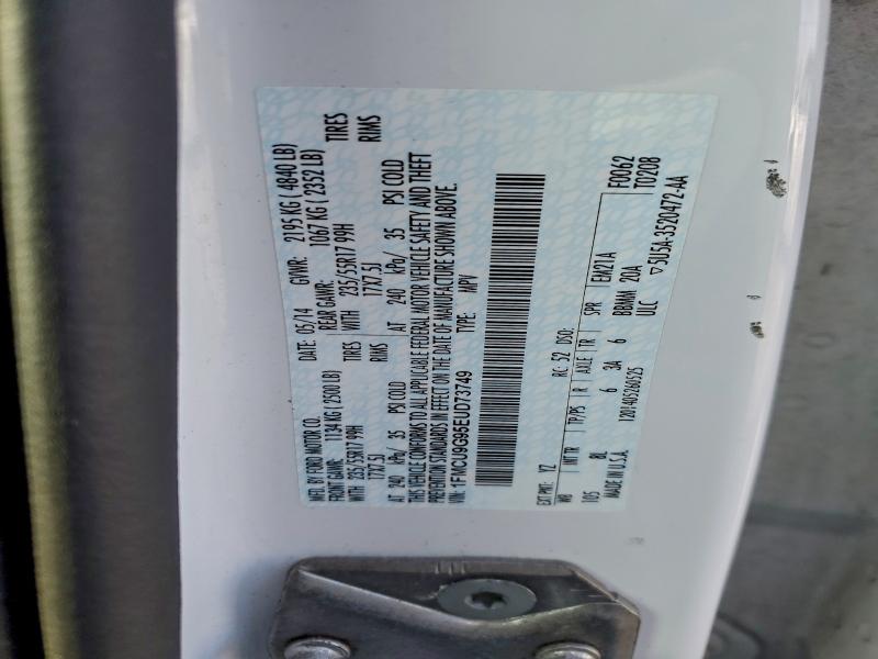 Photo 14 from auction – 2014 FORD ESCAPE SE with VIN 1FMCU9G95EUD73749