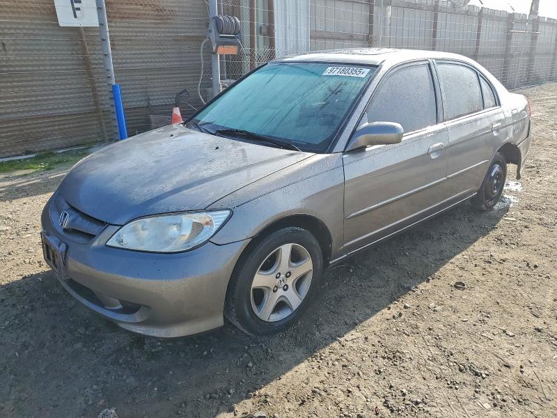HONDA CIVIC EX 2005 with VIN 2HGES26705H521997 - Photo from auction