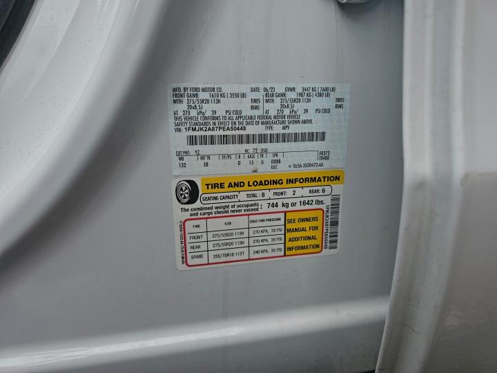 Photo 10 from auction – 2023 FORD EXPEDITION with VIN 1FMJK2A87PEA50448