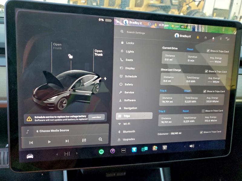 Photo 9 from auction – 2018 TESLA MODEL 3 with VIN 5YJ3E1EA8JF004807
