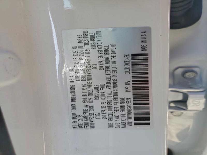 Photo 14 from auction – 2025 MAZDA CX-50 PREM with VIN 7MMVAADW8SN126524