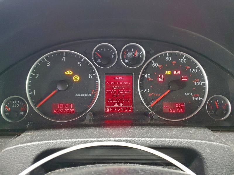 Photo 9 from auction – 2001 AUDI ALLROAD with VIN WAUYP64B11N049688