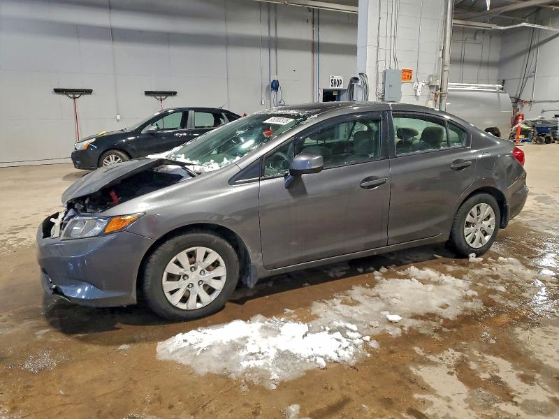 HONDA CIVIC LX 2012 with VIN 2HGFB2F43CH040164 - Photo from auction