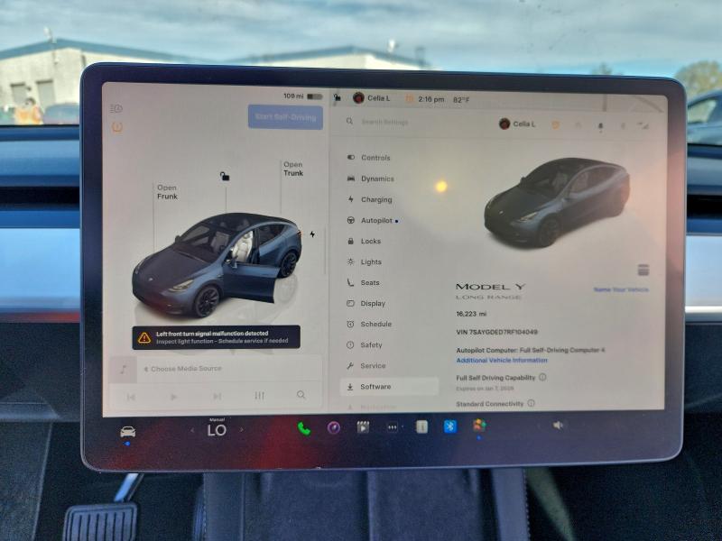 Photo 9 from auction – 2024 TESLA MODEL Y with VIN 7SAYGDED7RF104049