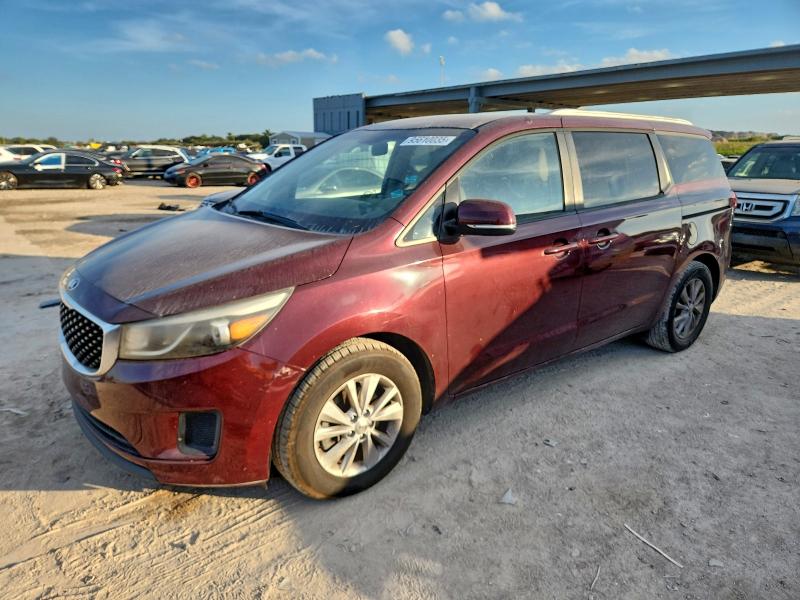 KIA SEDONA LX 2015 with VIN KNDMB5C1XF6040203 - Photo from auction