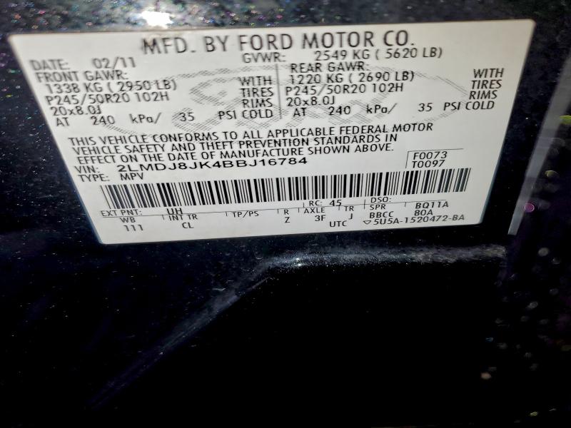 Photo 14 from auction – 2011 LINCOLN MKX with VIN 2LMDJ8JK4BBJ16784
