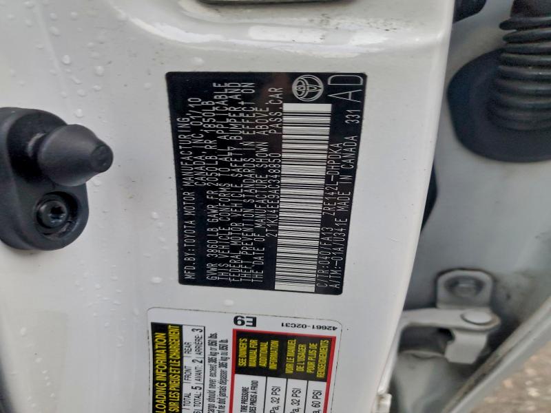 Photo 14 from auction – 2010 TOYOTA COROLLA MA with VIN 2T1KU4EE9AC348850