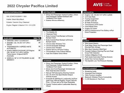 Photo 13 from auction – 2022 CHRYSLER PACIFICA L with VIN 2C4RC1GG5NR111664