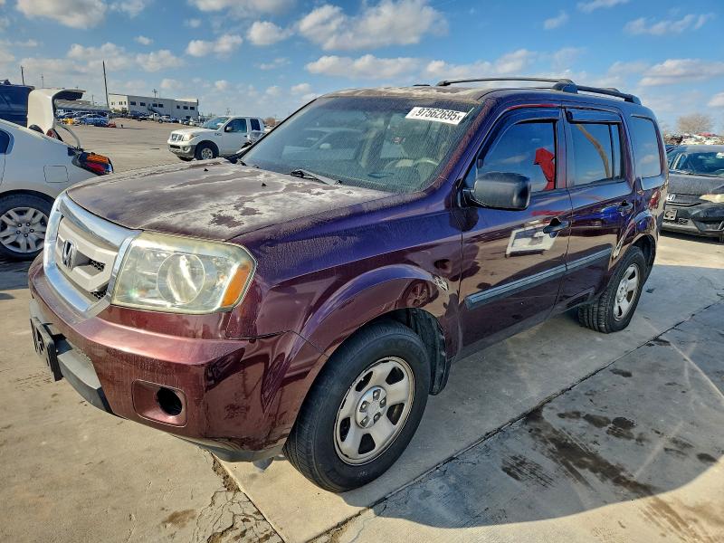 HONDA PILOT LX 2010 with VIN 5FNYF3H29AB018797 - Photo from auction