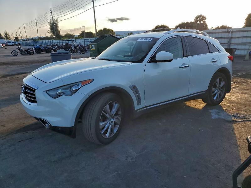 INFINITI FX37 2013 with VIN JN8CS1MW1DM172827 - Photo from auction