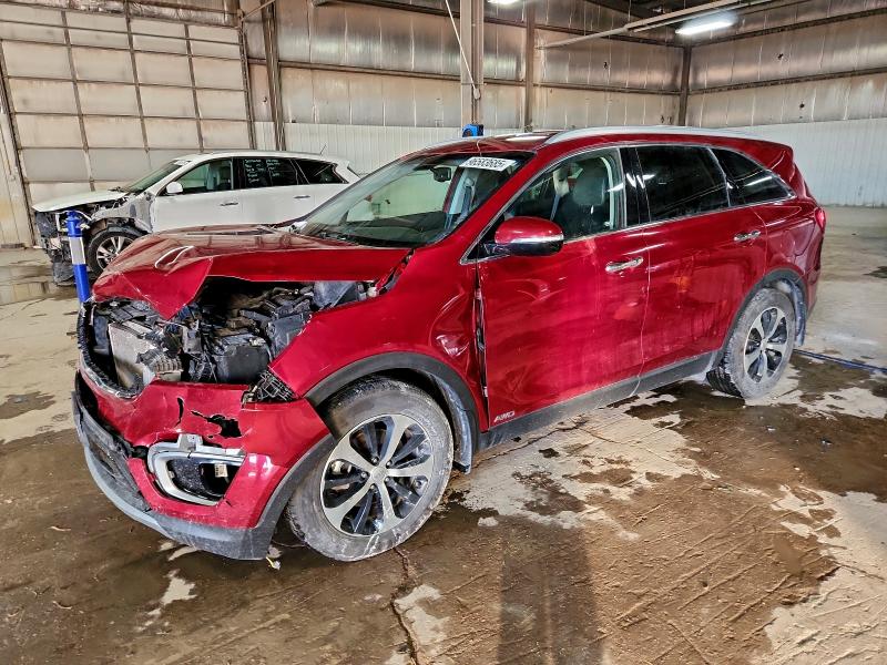 KIA SORENTO EX 2016 مع رقم تعريف المركبة 5XYPHDA10GG019142 - صورة من المزاد