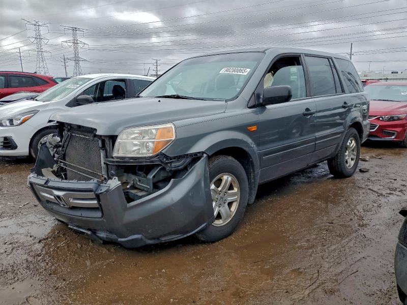 HONDA PILOT LX 2007 with VIN 5FNYF18157B023872 - Photo from auction
