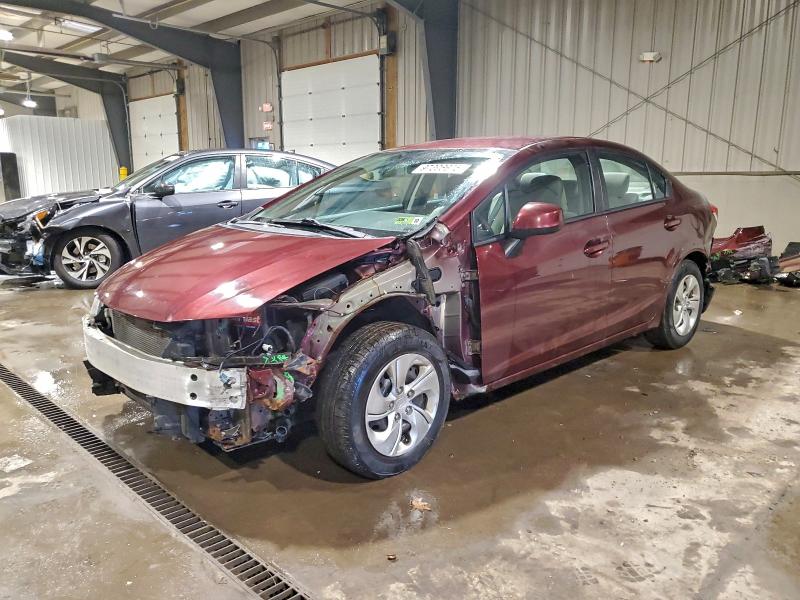 HONDA CIVIC LX 2013 with VIN 19XFB2F56DE097396 - Photo from auction